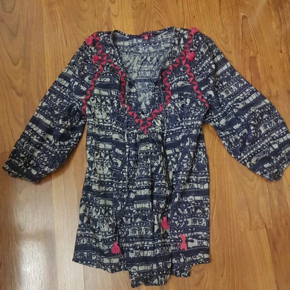 Women Summer Blouse with 3/4 sleeves - Picture 1 of 4